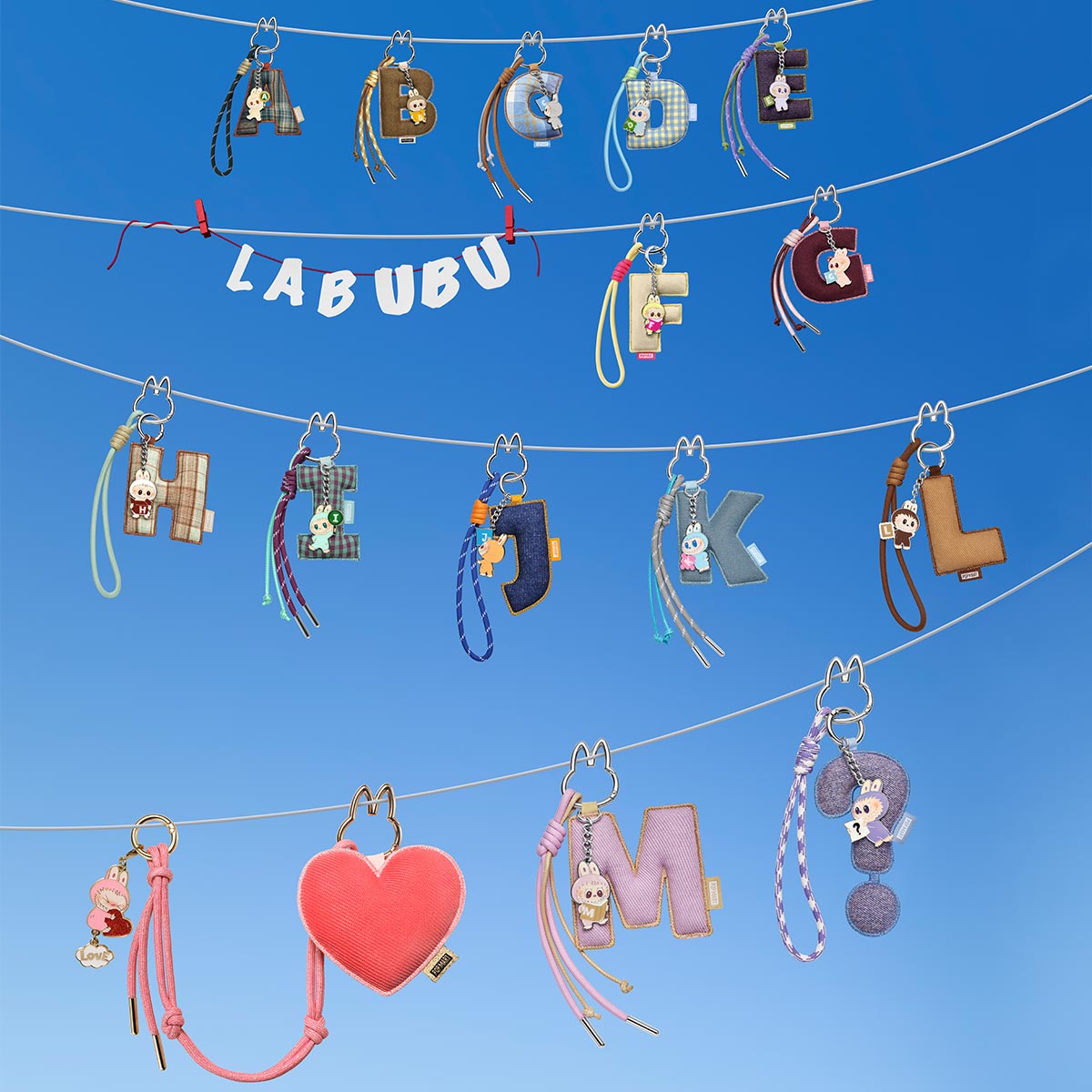 Labubu The Monsters Pin for Love Pendant (A-M) Blind Box