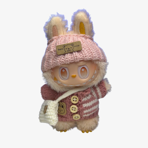 Rosa set kläder till Labubu